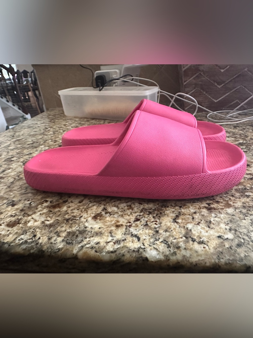 Hot Pink Slide Sandals — Slip-On Comfort